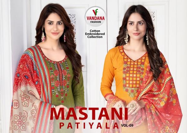 Vandana Mastani Patiyala Vol-9 Cotton Designer Patiyala Dress Material